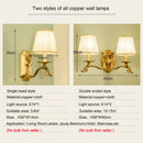Axyaa European Style Copper Bedside Lamp for Bedroom & Living Room