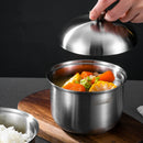 Axyaa Stainless Steel Steaming Bowl with Lid for Infants and Food Supplements