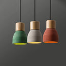 Axyaa Nordic Wood Pendant Lights for Modern Decor in Living Room, Cafe, Bedroom