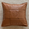Axyaa Slub Woven Texture Pillow Cover in Black Brown for Living Room Sofa Bed