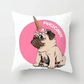 Cute Pug Bulldog Pillowcase for Living Room Decor - Axyaa Home Decor