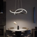 Axyaa Minimalist Ring Led Pendant Light Chandelier for Living Dining Bedroom Decor