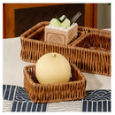 Axyaa Handwoven Bread Storage Basket: Outdoor Picnic Basket with Double Handles