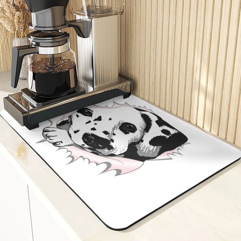 Silicone Dog Pattern Table Mat Set by Axyaa
