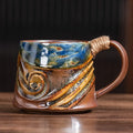 Axyaa Coarse Pottery Retro Shaped Ceramic Mug - High Aesthetic Household Cup