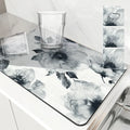 Ink Flower Absorbent Drying Mat Set by Axyaa — Tableware Protection & Decor