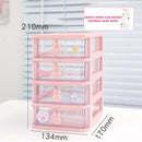 Axyaa Kawaii Plastic Drawer Organizer for Desk Storage & Makeup - Cute Stationery Holder
