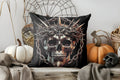 Axyaa Gothic Crown Skull Chains Pillow Cover for Sofa Bedroom Car