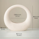 Axyaa Ceramic Moon Vase: Elegant Home Decor, Easy Flower Arrangement, Desktop Ornament