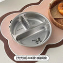 Axyaa Stainless Steel 3-Compartment Dinner Plate Tray - Divided Dining Kitchen Food Container