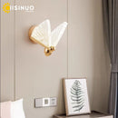 Luxury Gold Butterfly LED Wall Sconce by Axyaa - Bedroom & Living Room Lighting