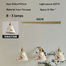 Axyaa Terrazzo Chandelier Lamp - Retro Nordic Bedroom Coffee Shop Pendant Light
