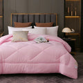 Axyaa Winter Quilt Double Size Bed Blanket - Thick & Soft Solid Color Comforter