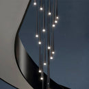 Axyaa Modern Stair Chandelier Pendant Lights Indoor Ceiling Lamp LED Chandeliers