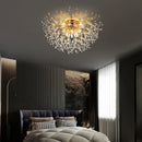 Axyaa Nordic Dandelion Crystal Ceiling Light for Romantic Home Décor