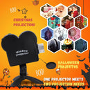Axyaa Holiday Window Projector with 12 Movies and Tripod, Mini Outdoor Christmas Decor