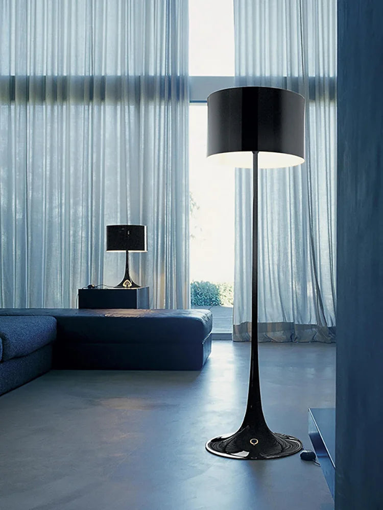 Axyaa Mushroom Floor Lamp - Designer E27 White Black Living Room Decor
