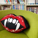 Axyaa Devil Red Lips Halloween Decorative Cushion for Living Room and Bedroom