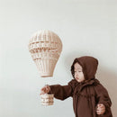 Axyaa Rattan Hot Air Balloon Chandelier for Children's Room