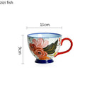 Axya Hand-painted Ceramic Breakfast Mug