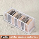 Axyaa Clothing Organizer Box for Underwear Socks Bras Pants Scarves Ties Jeans & more