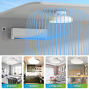Axyaa Round Ceiling Fan with LED Light and Remote Control for Bedroom