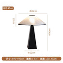 Axyaa French Medieval LED Table Lamp Solid Wood Retro Design Home Desk Light