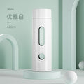 Axyaa Double-Layer Glass Tea Cup - 420ml, Leak-Proof & Portable