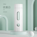 Axyaa Double-Layer Glass Tea Cup - 420ml, Leak-Proof & Portable