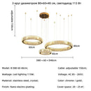 Axyaa Luxury Crystal LED Chandelier for Home & Hotel Decor with Remote Control
