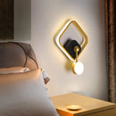 Axyaa Nordic Circle Ball Wall Lamps, Retro Minimalist Bedside Light, Gold