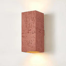 Axyaa Wabi-sabi Square Cement Wall Lamp for Bedroom and Restaurant Décor