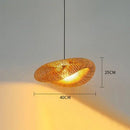 Axyaa Bamboo Handicrafts Pendant Light, Oval Design, Farmhouse Style