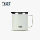 Axyaa Stainless Steel Coffee Mug with Visual Lid - Minimalist Design & Portable