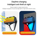 Axyaa Solar Alarm Lights: 4 Modes, Human Body Sensing, Sound & Light Warning
