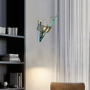 Axyaa Clear Glass Wall Lamp E14 Bulb, Modern Lighting Fixtures for Office, Hotel, Bedroom