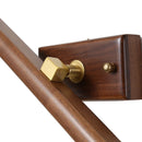Axyaa Luxury Walnut Wood Bathroom Mirror Light 40CM 8W LED Wall Lamp