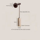 Axyaa Yellow Cave Stone LED Wall Lamp with Adjustable Wire Pull Chain Switch