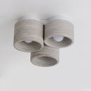 Axyaa Wood Grain Stone Ceiling Light for Home Decoration, LED Light with Wabi Sabi Aesthetic
