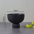 Axyaa Black & White Ceramic Vase: Modern Table Decor for Flowers, Plants, and Aesthetics