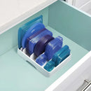 Axyaa Lid Storage Rack: Flexible & Convenient Dishes Holder & Lid Organizer