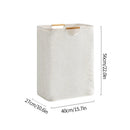Axyaa Waterproof Laundry Basket Cotton Linen Organizer Foldable Hamper