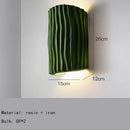 Axyaa Resin Wall Lamp G9 Bulb Modern Colorful Bedroom Lighting Fixtures