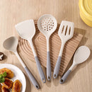 Axyaa Dual Color Silicone 5-Piece Nonstick Pot Kitchenware Set