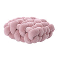 Axyaa Knotted Square Cushion: Nordic Aesthetic Stuffed Pillow for Office Chair Decor and Sleep