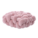 Axyaa Knotted Square Cushion: Nordic Aesthetic Stuffed Pillow for Office Chair Decor and Sleep