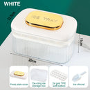 Axyaa Quick-Freeze Ice Cube Tray Storage Box for Instant Release, Kitchen Ice Maker