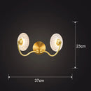 Axyaa Modern Glass Copper Wall Lamp for Elegant Home Lighting
