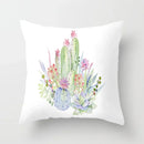 Axyaa Cactus Plants Pattern Cushion Cover Throw Pillow for Sofa Chairs