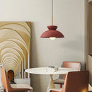 Axyaa Nordic Bowl Cream LED Chandelier for Modern Wabi Sabi Decor